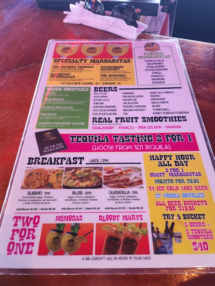 The Drunken Taco Menu - Image 2